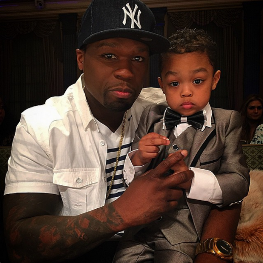 50 Cent Beams As His Son Takes The Fashion Runway at Taglyan